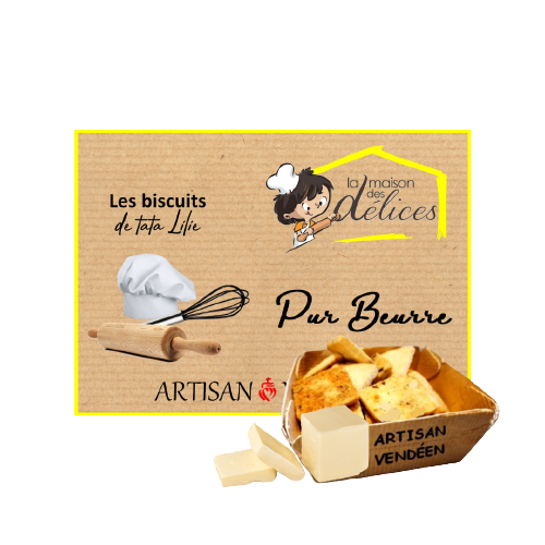 Assortiment de sablés pur beurre - Boîte chaumière