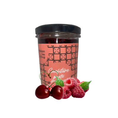 Confitures griotte framboise 220g 1