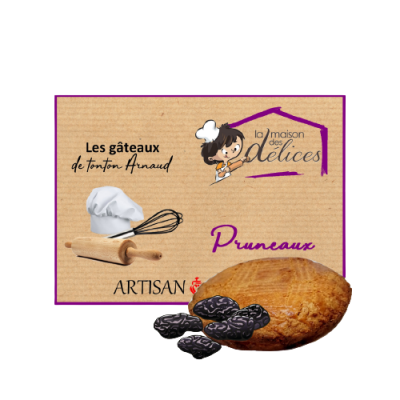 Etiquettes gateau pruneaux 500g 