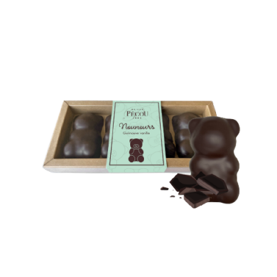 Oursons guimauve chocolat noir